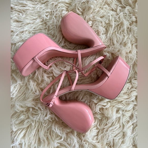 Brand New Cult Gaia Chiara pink heels platform sandals Size US 8.5 / EUR 39 - Picture 2 of 9